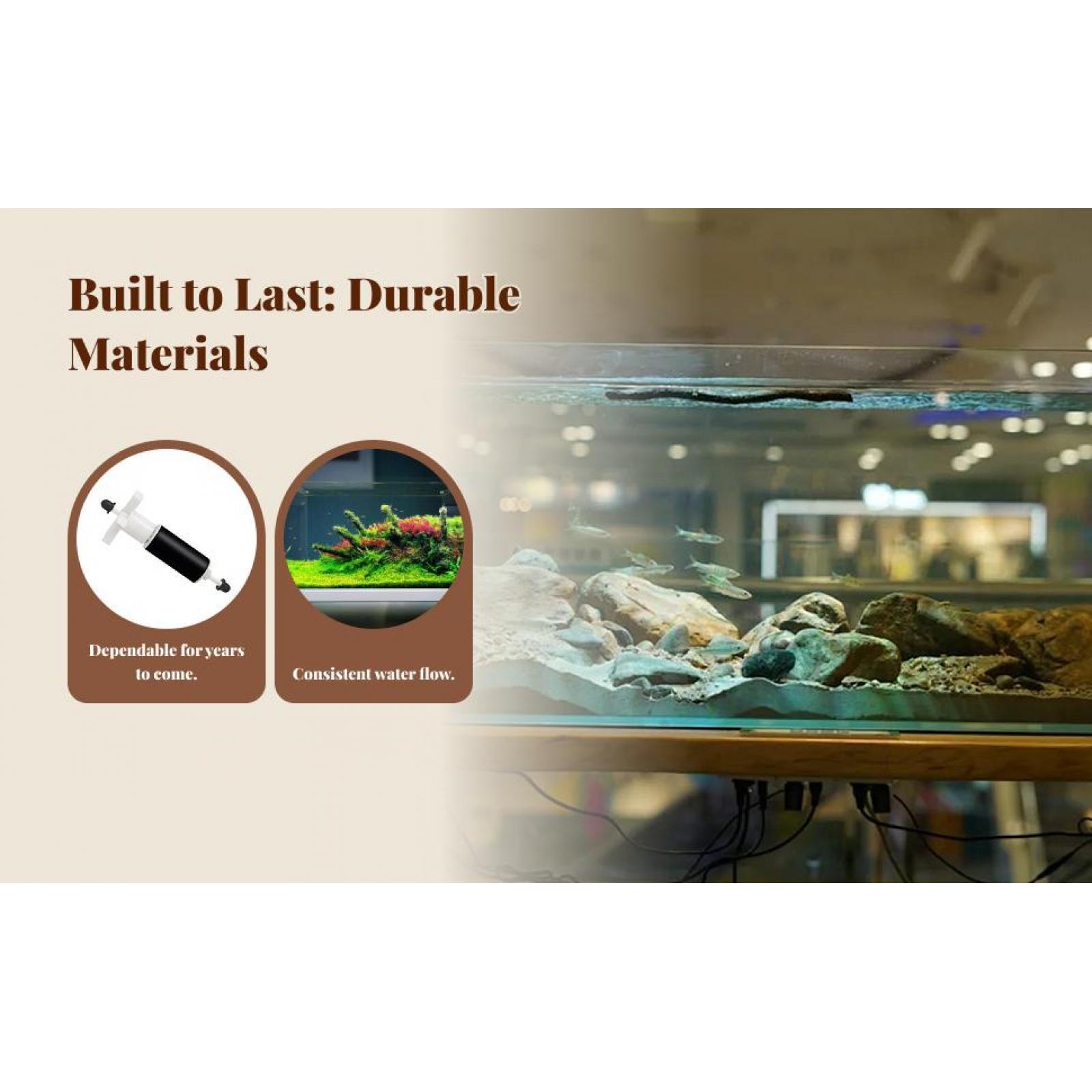 Fish Tank Filter Pump - Pond Pump Replacement Impeller for Aquarium