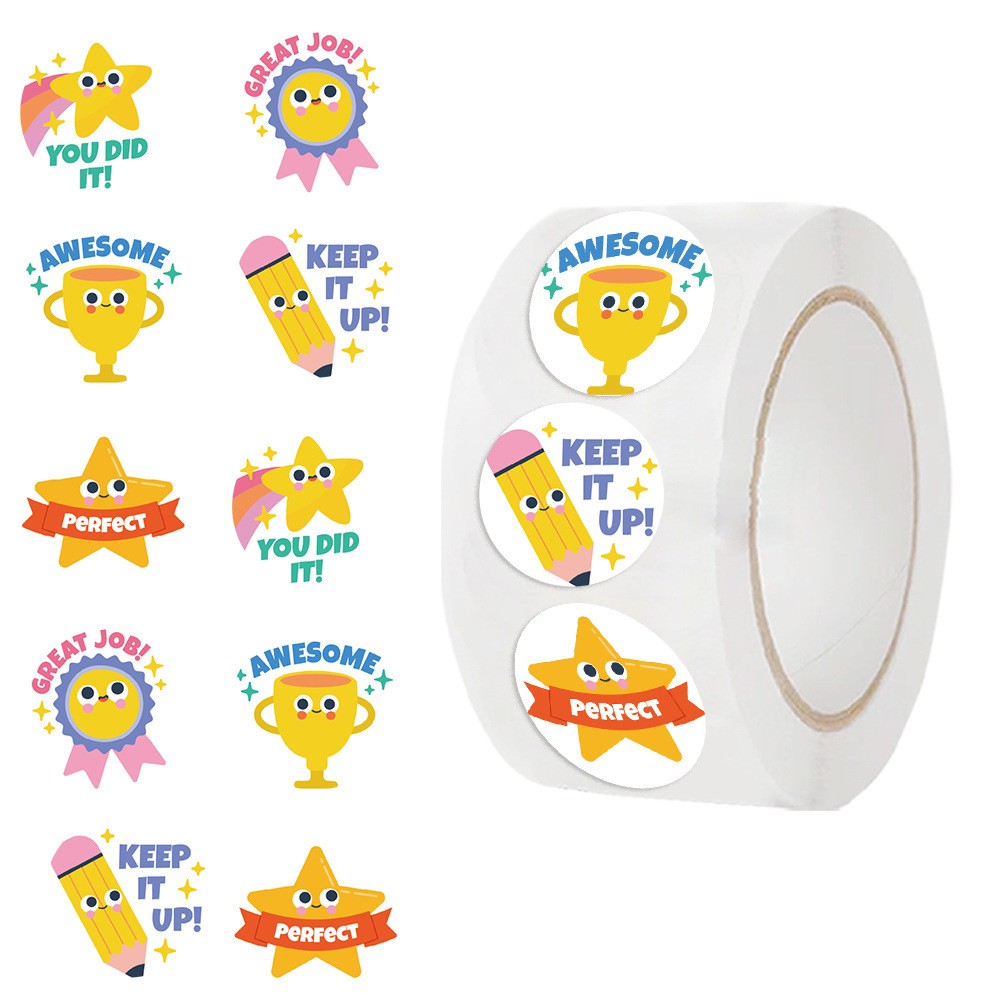 Pet Supplies Rewards - 500PCS Star Reward Stickers Roll, Fun