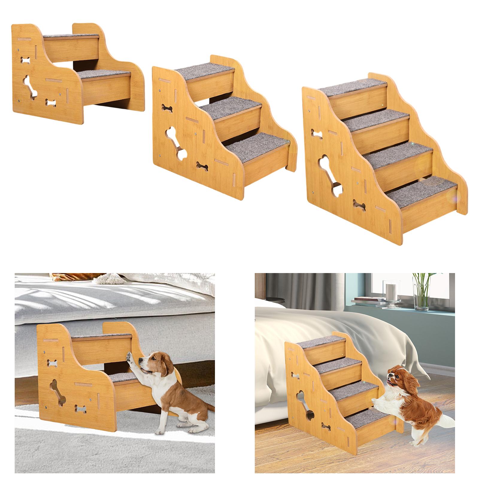 Calming Dog Bed - Dog Stairs for Small Dogs,Convenient,Sturdy,Non Slip,Indoor,Dog