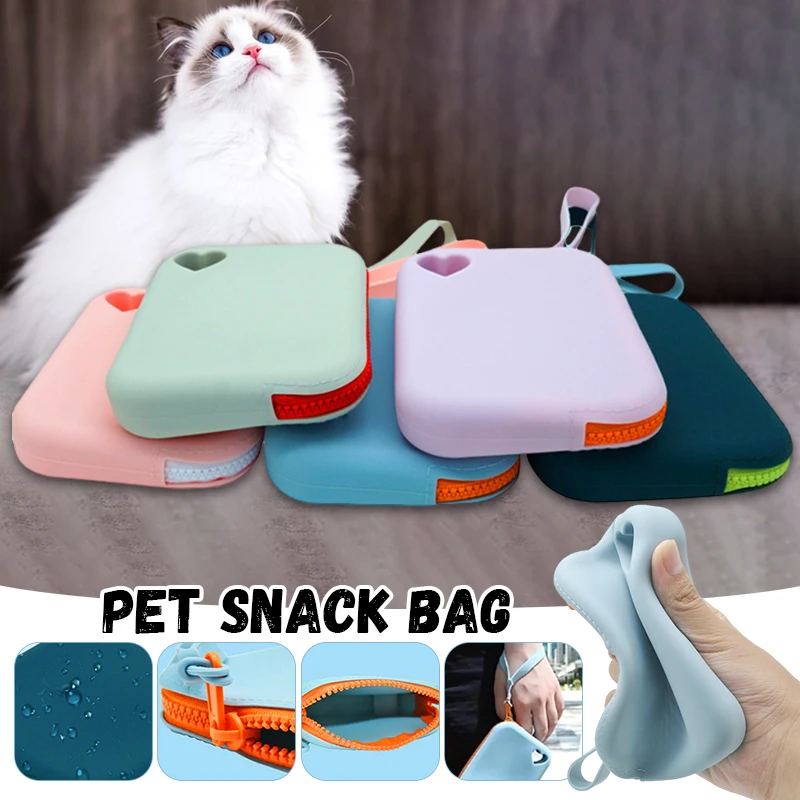 Pet Supplies Rewards - sunorchid Silicone Dog Treat Bag Pet
