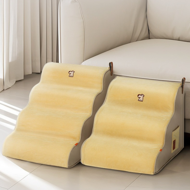 Calming Dog Bed - Pet Stairs Dog Cat Ladder with