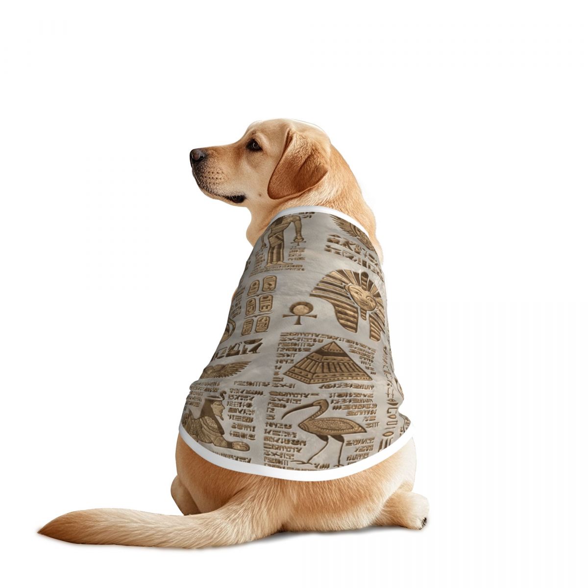 Pet Supplies Egypt - Egyptian Hieroglyphs And Deities Pet Vests