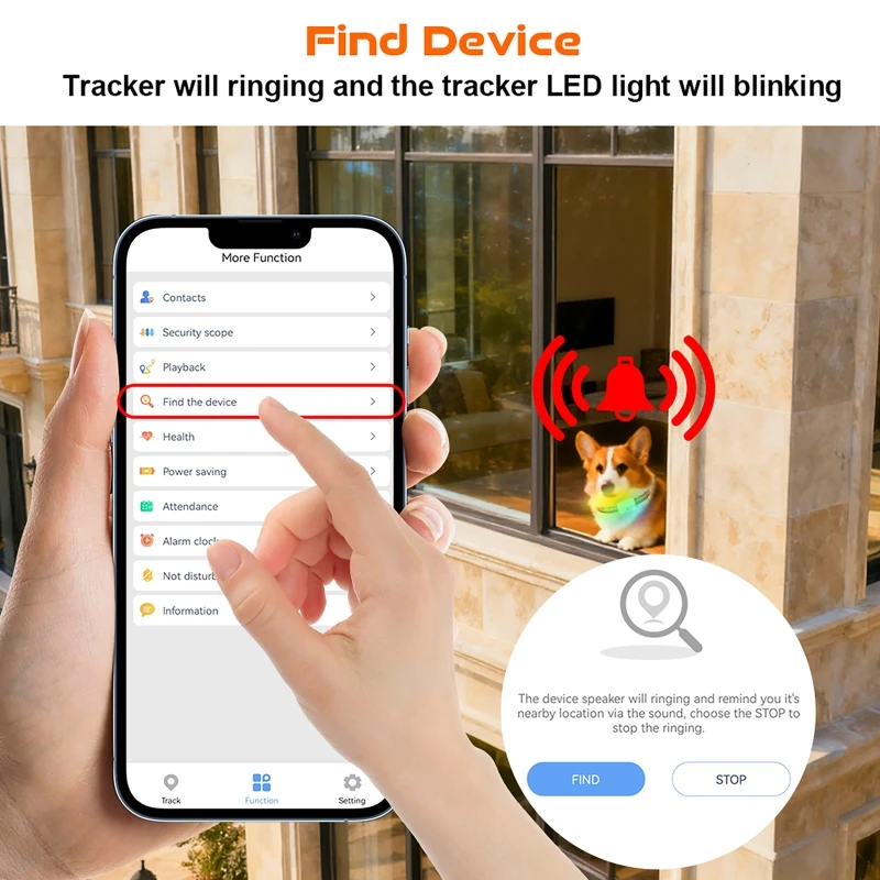 GPS Pet Tracker with Colorful  - огляд і ціна Pet Gps Tracker Collar