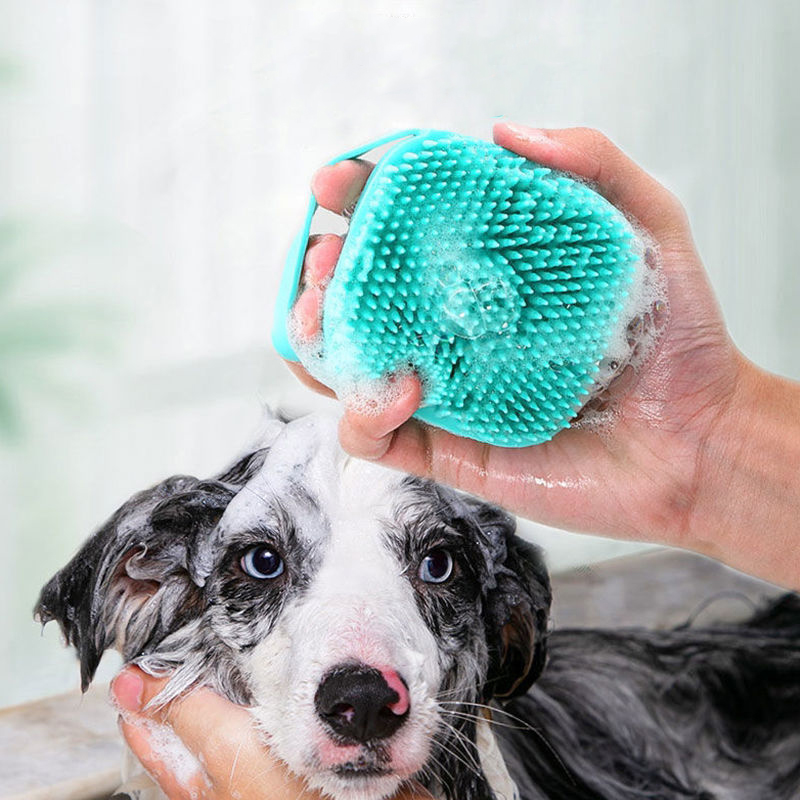 Soft Silicone Pet Bathing Brus - огляд і ціна Pet Supplies Application