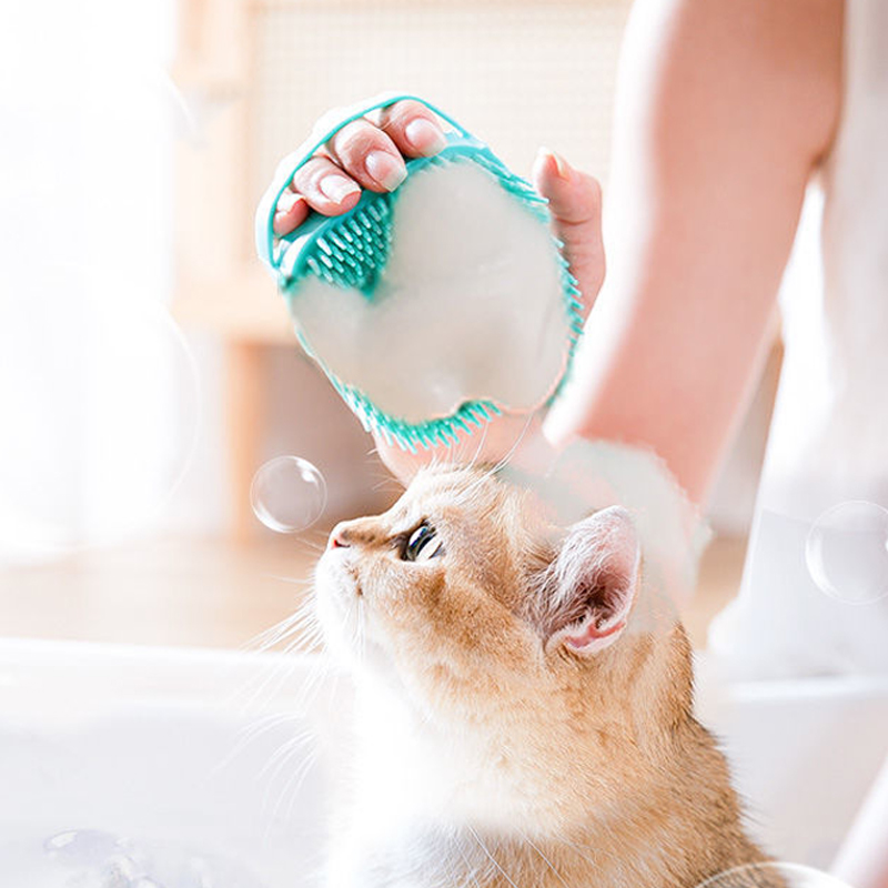 Soft Silicone Pet Bathing Brus - огляд і ціна Pet Supplies Application