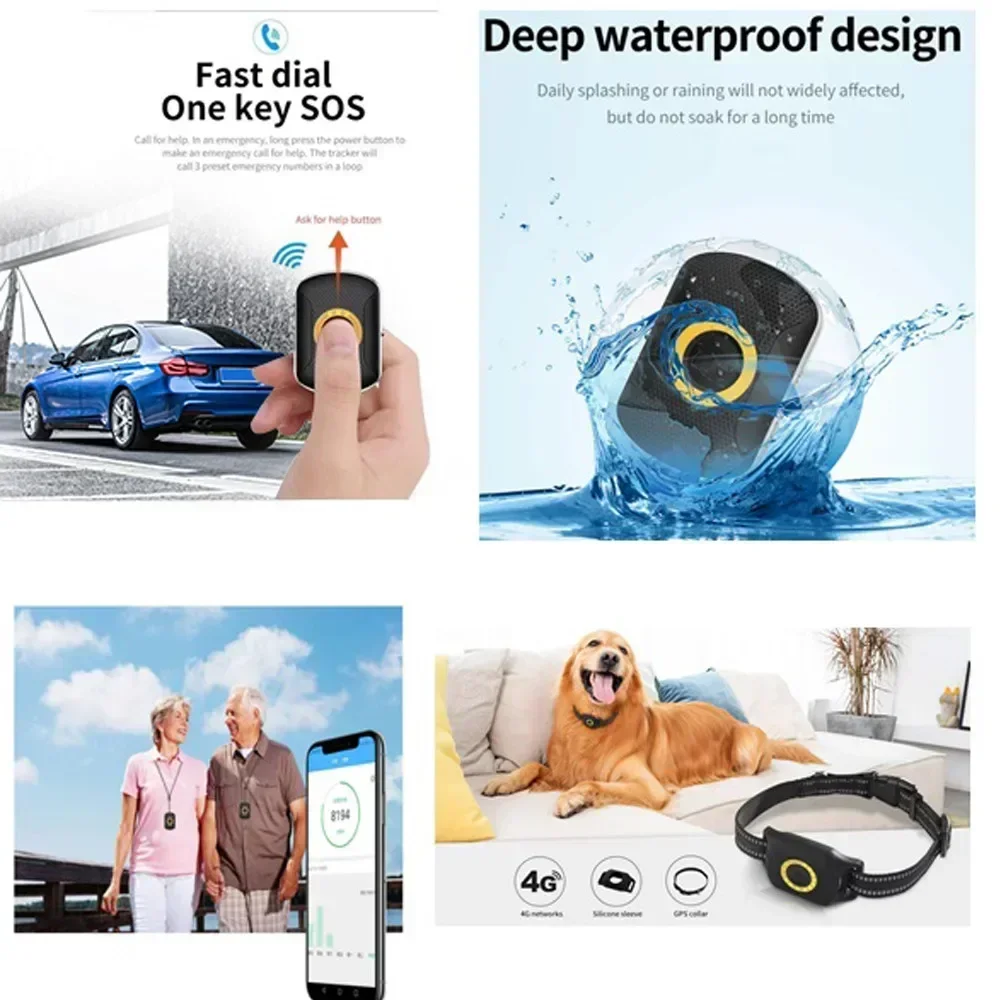4G GPS Tracker Waterproof Pet  - огляд і ціна Pet Gps Tracker Collar
