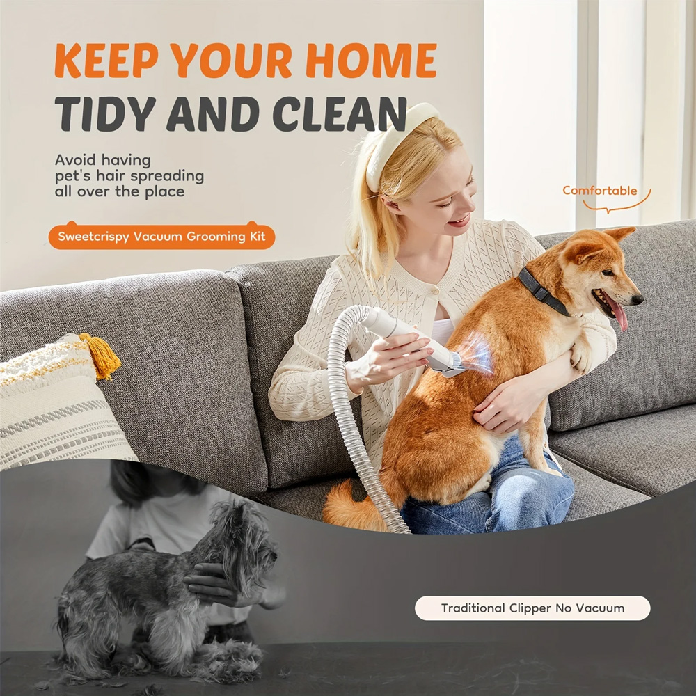 110V US Plug Pet Grooming Vacu - огляд і ціна Pet Supplies Application